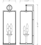 Z-Lite - Sana 24.75" Outdoor Wall Sconce by Z-Lite - Image 8