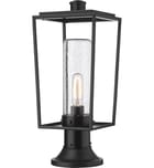 Z-Lite - 594PHMR-553PM-BK - Sheridan 19.5" Outdoor Pier Mount by Z-Lite