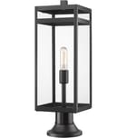 Z-Lite - 596PHBR-553PM-BK - Nuri 23.5" Outdoor Pier Mount by Z-Lite