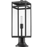 Z-Lite - 596PHBR-553PM-BK - Nuri 23.5" Outdoor Pier Mount by Z-Lite - Image 5