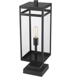 Z-Lite - 596PHBS-SQPM-BK - Nuri 23" Outdoor Pier Mount by Z-Lite - Image 3