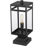 Z-Lite - 596PHMS-SQPM-BK - Nuri 19.5" Outdoor Pier Mount by Z-Lite - Image 3