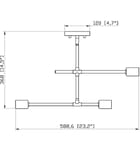 Z-Lite - Modernist 23.25" Semi-Flush Mount by Z-Lite - Image 8