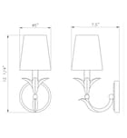 Z-Lite - 830-1S-GLF - Aslin 12.25-inch Wall Sconce by Z-Lite - Image 6