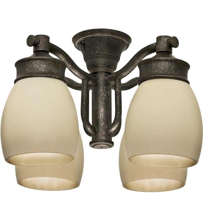 Casablanca Fan Company - 99087 - Outdoor FourLight Aged Bronze Fixture by Casablanca Fan Company