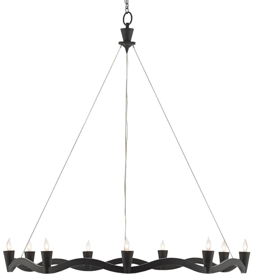 Currey & Company - Serpentina 37" Chandelier by Currey & Company
