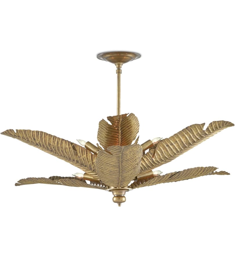 Currey & Company - 9000-0544 - Tropical 34" Chandelier by Currey & Company
