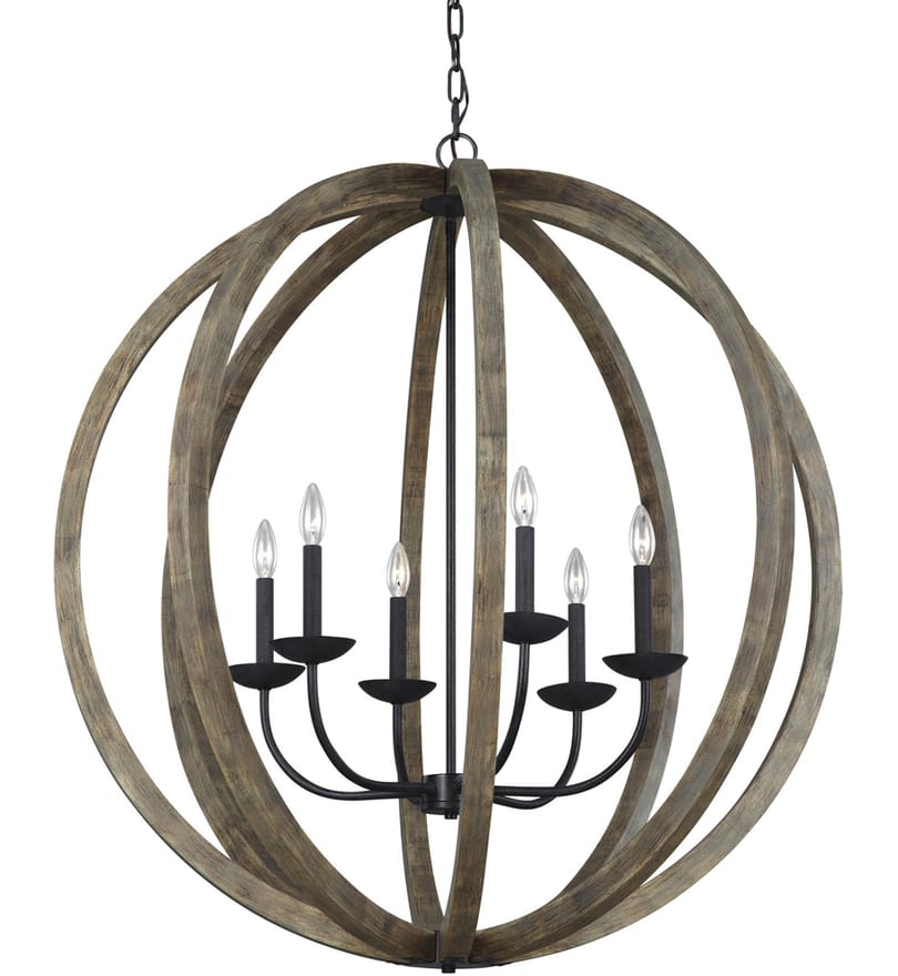 Visual Comfort Studio - F3186/6WOW/AF - Allier 38" Chandelier by Visual Comfort Studio