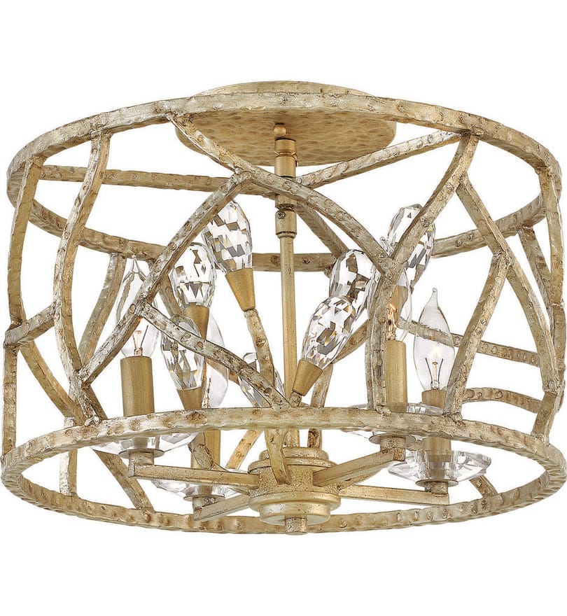Fredrick Ramond - FR46801CPG - Eve 16" Semi-Flush by Fredrick Ramond