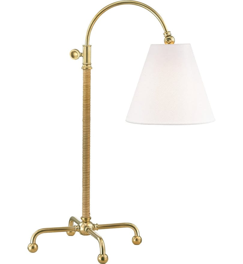 Hudson Valley - MDSL502-AGB - Curves No.1 30.5" Table Lamp by Hudson Valley