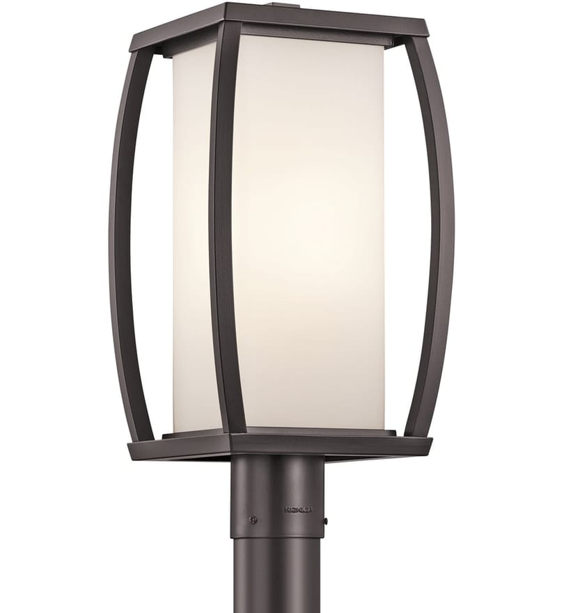 Kichler - 49342AZ - Bowen 9" 1 Light Outdoor Post Lantern by Kichler