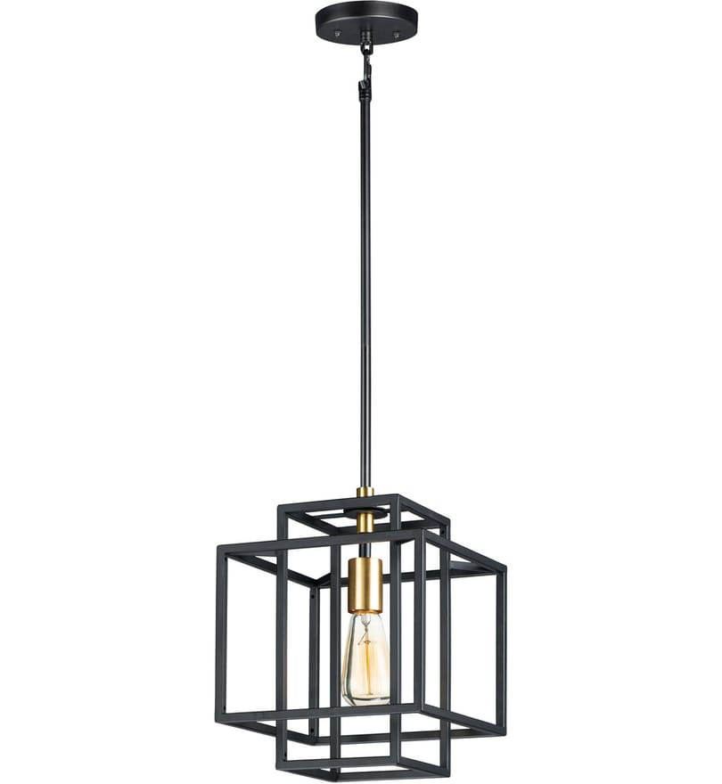 Maxim Lighting - 10246BKSBR - Liner 9.75" Pendant by Maxim Lighting