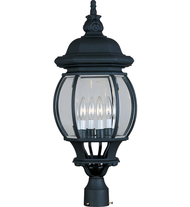 Maxim Lighting - 1038BK - Crown Hill 27" 4 Light Outdoor Post Light by Maxim Lighting
