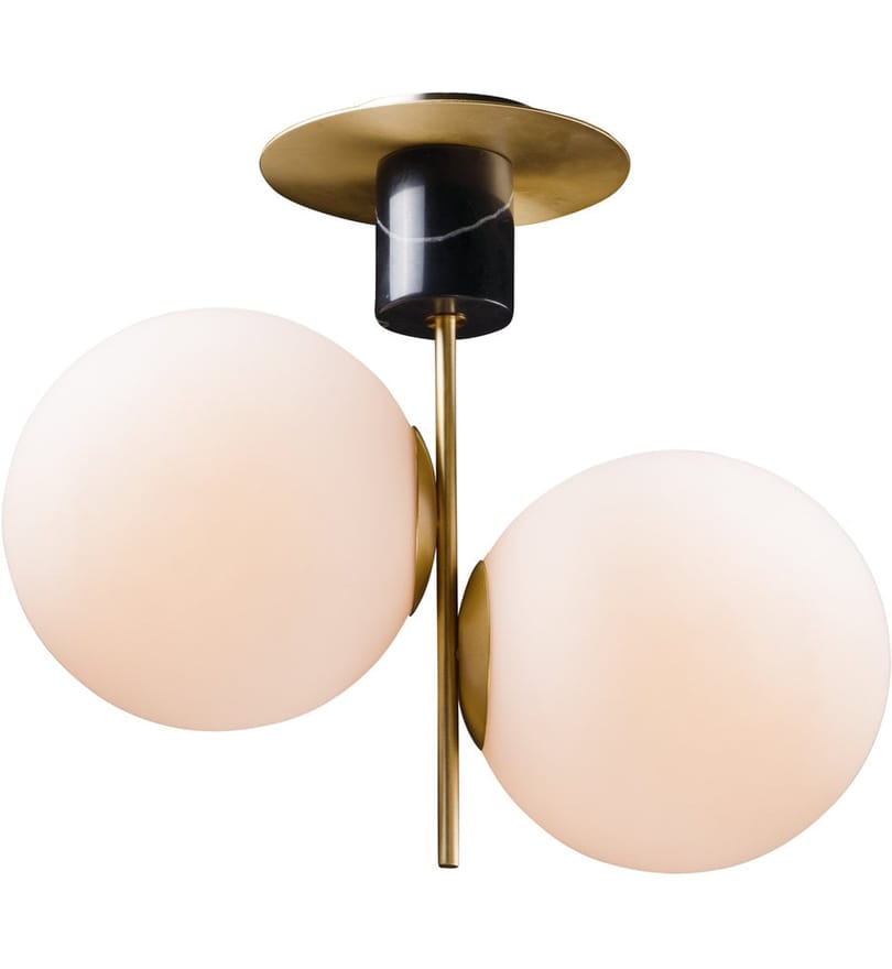 Maxim Lighting - 26032SWSBRBK - Vesper 9.75" Semi-Flush by Maxim Lighting