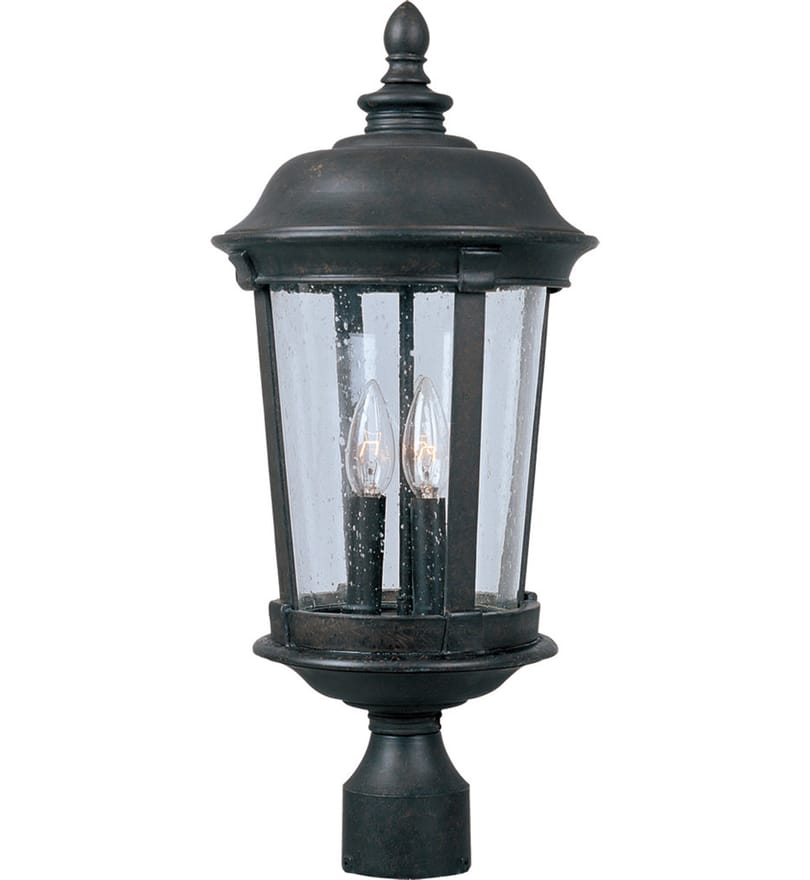 Maxim Lighting - 3022CDBZ - Dover 25.5" 3 Light Incandescent Outdoor Post Light by Maxim Lighting