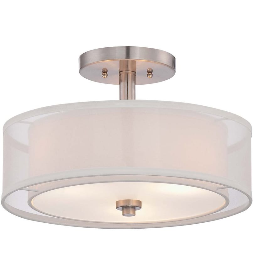 Minka-Lavery - Parsons Studio 15" Semi-Flush by Minka-Lavery