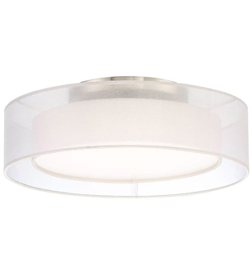 Modern Forms - FM-16818-BN - Metropolis 18" Semi-Flush by Modern Forms