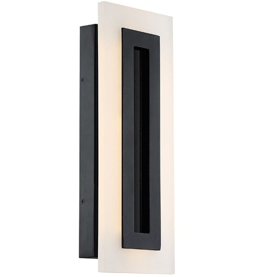 Modern Forms - WS-W46817-BK - Shadow 17" Outdoor Wall Sconce by Modern Forms