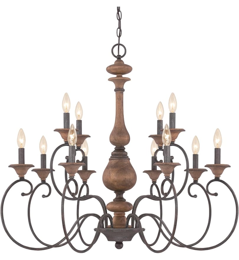 Quoizel - ABN5012RK - Auburn 36" Chandelier by Quoizel