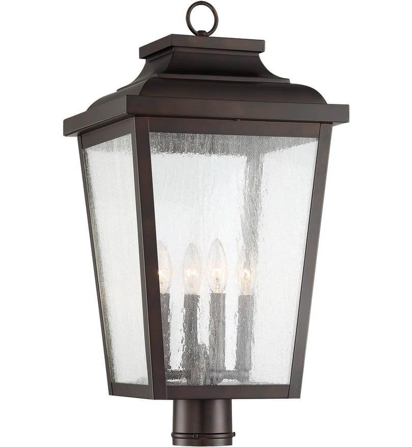 The Great Outdoors - Irvington Manor 24.25" Post Mount Light by The Great Outdoors