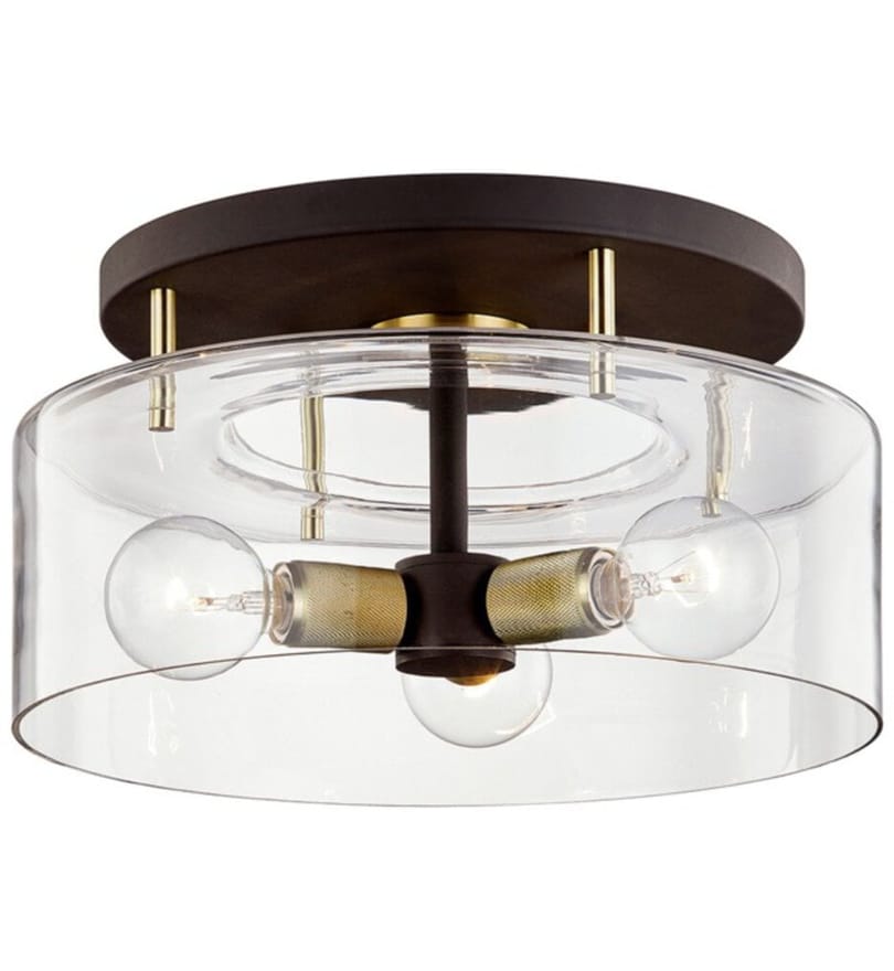 Troy Lighting - Bergamot Station 17" Semi-Flush by Troy Lighting