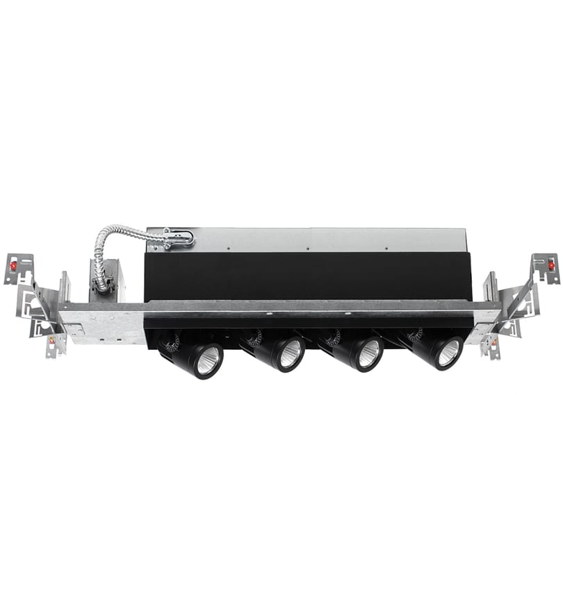 WAC Lighting - Flood Beam 0-10V Dim Non-IC Volt 4 Light Linear LED Precision Housing & Module by WAC Lighting