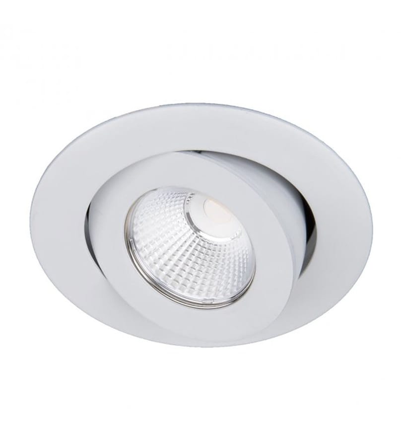 WAC Lighting - R3BRA-N930-WT - Oculux LED Narrow Flood Beam Round Adjustable 3.5" Recessed Trim by WAC Lighting