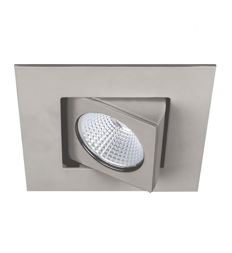 WAC Lighting - R3BSA-F930-BN - Oculux LED Flood Beam Square Adjustable 3.5" Recessed Trim by WAC Lighting
