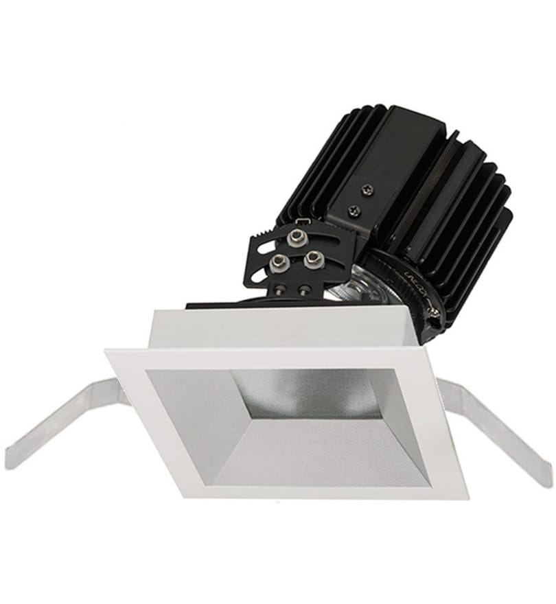 WAC Lighting - R4SAT-S827-HZWT - Volta LED Spot Beam Square Adjustable 4.5" Recessed Trim by WAC Lighting