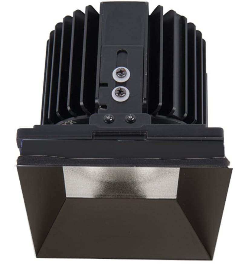 WAC Lighting - R4SD1L-W840-CB - Volta LED Wide Flood Beam Square Shallow Regressedvisible 4.5" Recessed Trim by WAC Lighting