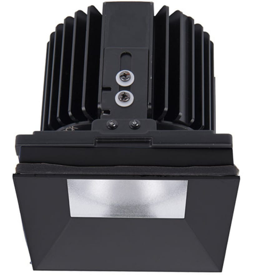 WAC Lighting - R4SD1L-W927-BK - Volta LED Wide Flood Beam Square Shallow Regressedvisible 4.5" Recessed Trim by WAC Lighting
