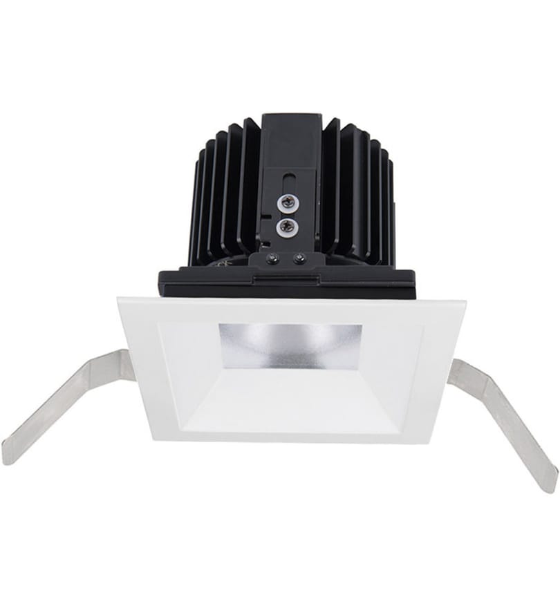 WAC Lighting - R4SD1T-W835-WT - Volta LED Wide Flood Beam Square Shallow Regressed 4.5" Recessed Trim by WAC Lighting