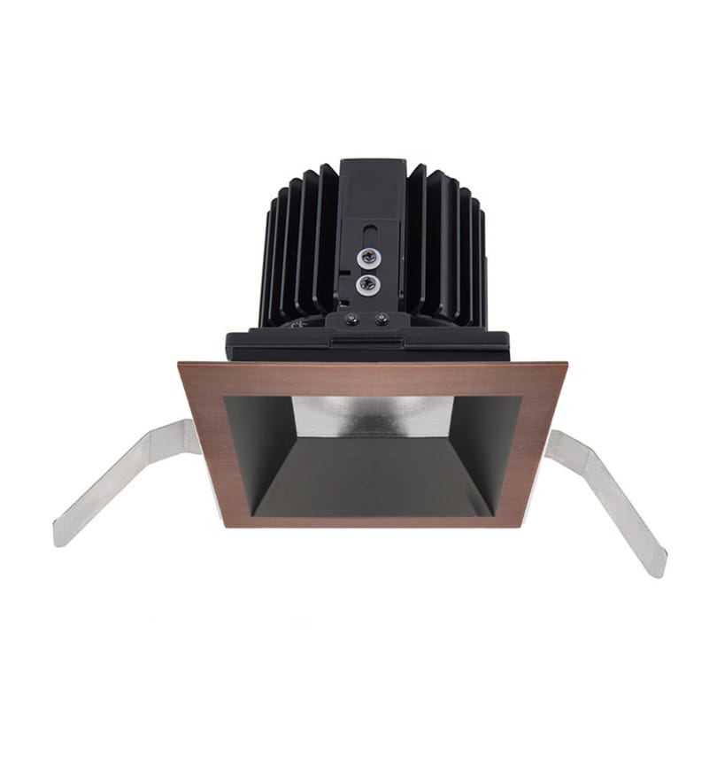 WAC Lighting - R4SD1T-W840-CB - Volta LED Wide Flood Beam Square Shallow Regressed 4.5" Recessed Trim by WAC Lighting