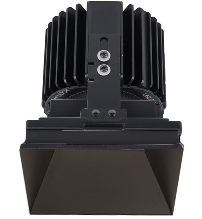 WAC Lighting - Volta LED Flood Beam Square Invisible 4.5" Recessed Trim by WAC Lighting