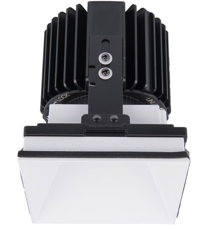 WAC Lighting - R4SD2L-W827-WT - Volta LED Wide Flood Beam Square Invisible 4.5" Recessed Trim by WAC Lighting
