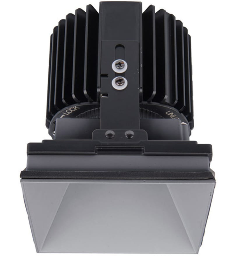 WAC Lighting - R4SD2L-W835-HZ - Volta LED Wide Flood Beam Square Invisible 4.5" Recessed Trim by WAC Lighting
