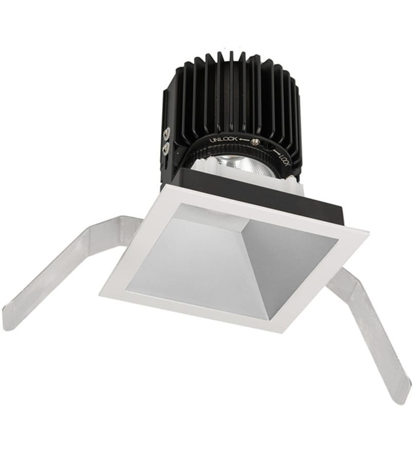 WAC Lighting - R4SD2T-S927-HZWT - Volta LED Spot Beam Square 4.5" Recessed Trim by WAC Lighting
