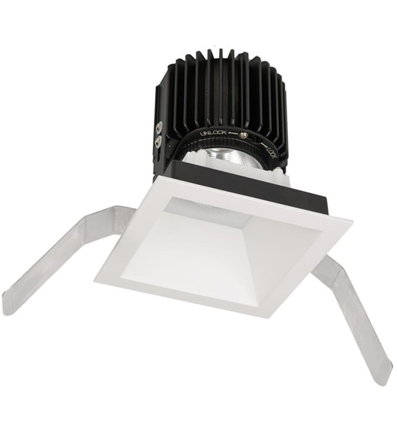 WAC Lighting - R4SD2T-W835-WT - Volta LED Wide Flood Beam Square 4.5" Recessed Trim by WAC Lighting
