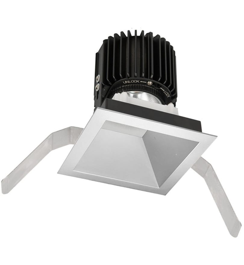 WAC Lighting - R4SD2T-W840-HZ - Volta LED Wide Flood Beam Square 4.5" Recessed Trim by WAC Lighting