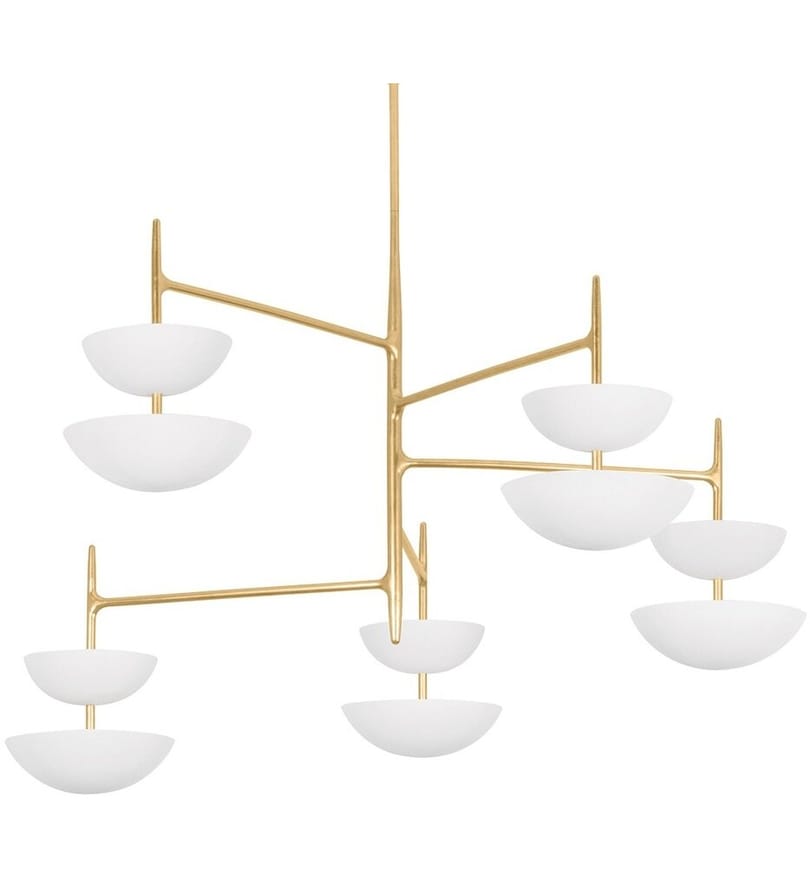 Corbett Lighting - 477-55-VGL/GSW - Evander 55" Chandelier by Corbett Lighting