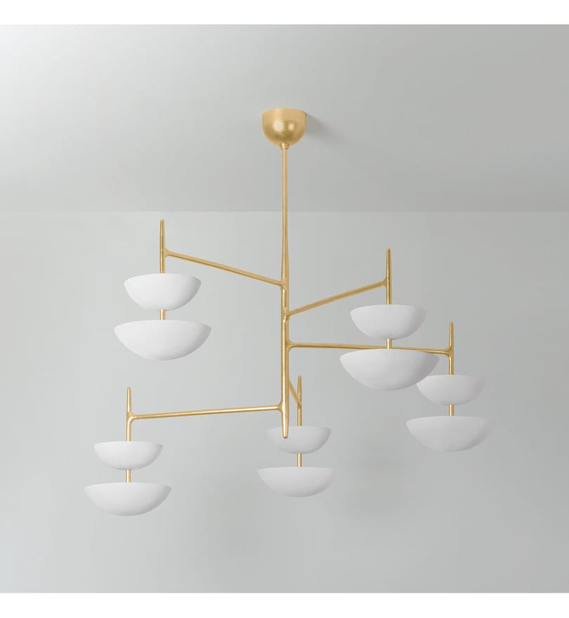 Corbett Lighting - 477-55-VGL/GSW - Evander 55" Chandelier by Corbett Lighting - Image 6