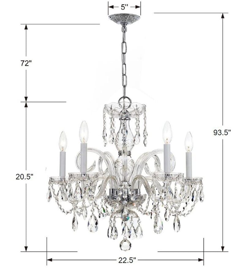 Crystorama - 1005-CH-CL-MWP - Traditional Crystal 22" Chandelier by Crystorama - Image 3
