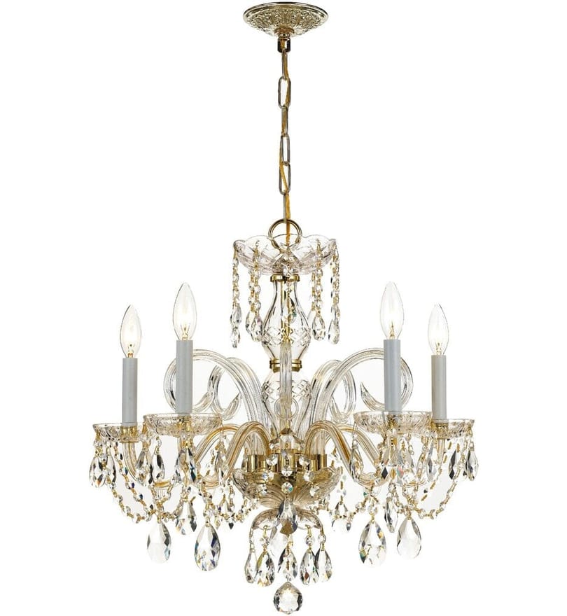 Crystorama - 1005-PB-CL-MWP - Traditional Crystal 22" Chandelier by Crystorama