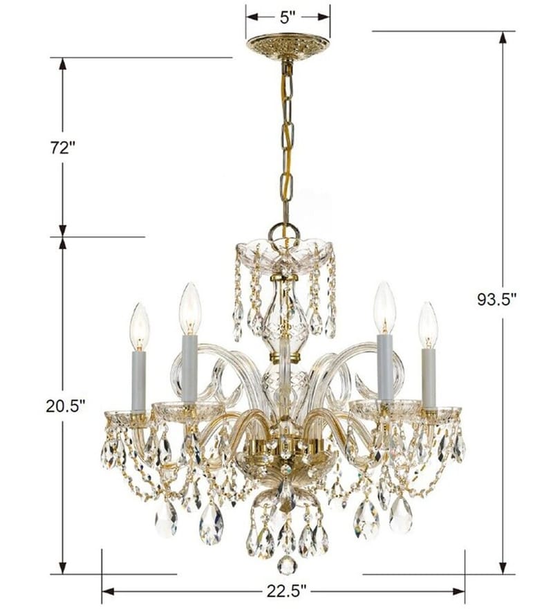Crystorama - 1005-PB-CL-MWP - Traditional Crystal 22" Chandelier by Crystorama - Image 3