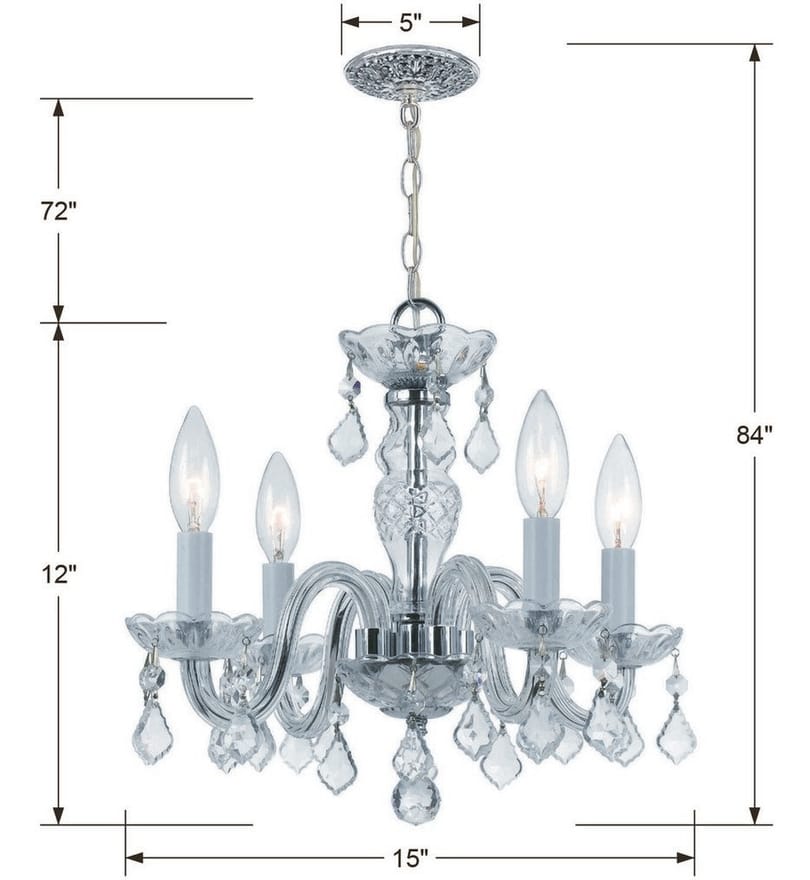 Crystorama - Traditional Crystal 15" Chandelier by Crystorama - Image 2