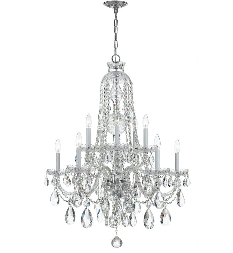 Crystorama - 1110-CH-CL-MWP - Traditional Crystal 32" Chandelier by Crystorama