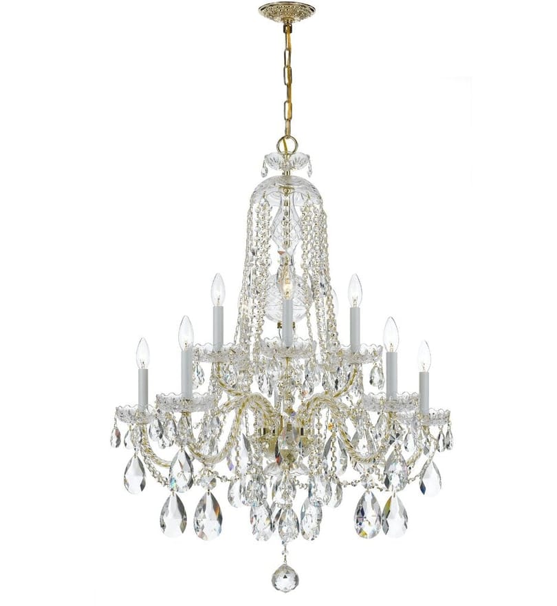Crystorama - 1110-PB-CL-MWP - Traditional Crystal 32" Chandelier by Crystorama