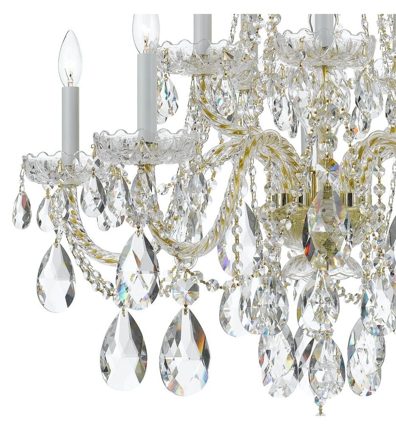 Crystorama - 1110-PB-CL-MWP - Traditional Crystal 32" Chandelier by Crystorama - Image 3