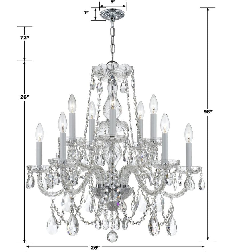 Crystorama - 1130-CH-CL-MWP - Traditional Crystal 26" Chandelier by Crystorama - Image 2