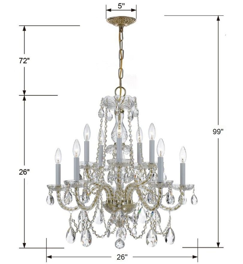 Crystorama - 1130-PB-CL-MWP - Traditional Crystal 26" Chandelier by Crystorama - Image 3